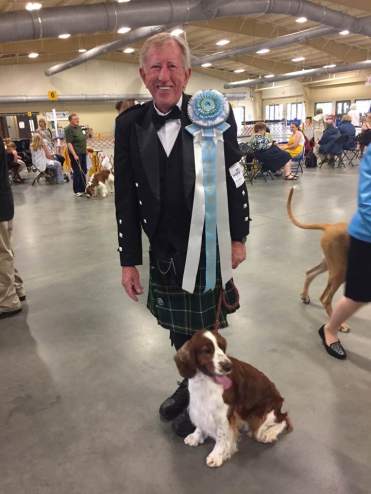 Kevin and Molly at the WSS 2017 National winning Select Bitch
