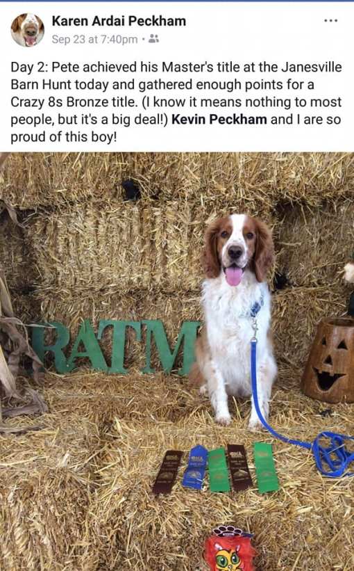 Earning his RATM Sept 2018